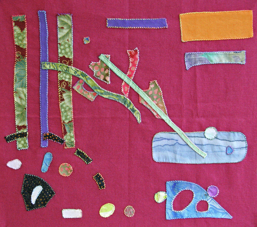 Applique Tapestry - Textile - Applique 12 by Eileen Hale Applique Tapestry - Textile - Applique 12 by Eileen Hale