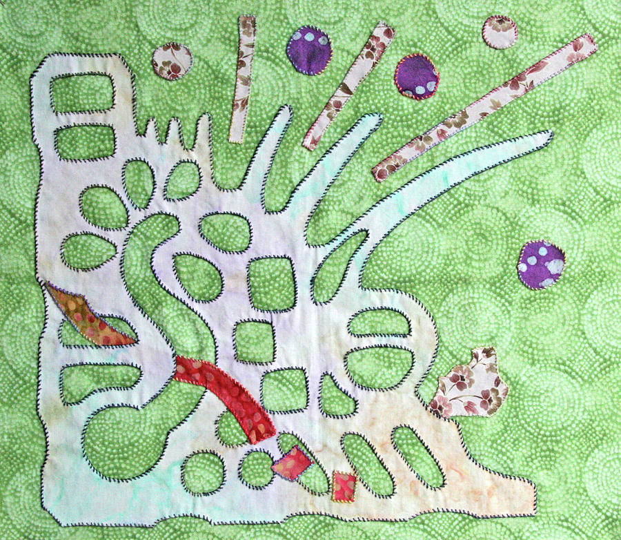 Applique Tapestry - Textile - Applique 7 by Eileen Hale Applique Tapestry - Textile - Applique 7 by Eileen Hale