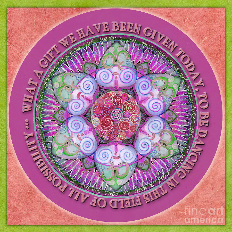 Appreciation Mandala Prayer Painting by Jo Thomas Blaine