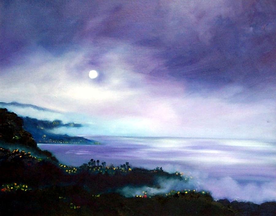 Night Painting - Approaching Fog by Dorothy Nalls