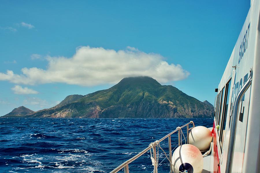 Approaching Saba Photograph by Karl Anderson