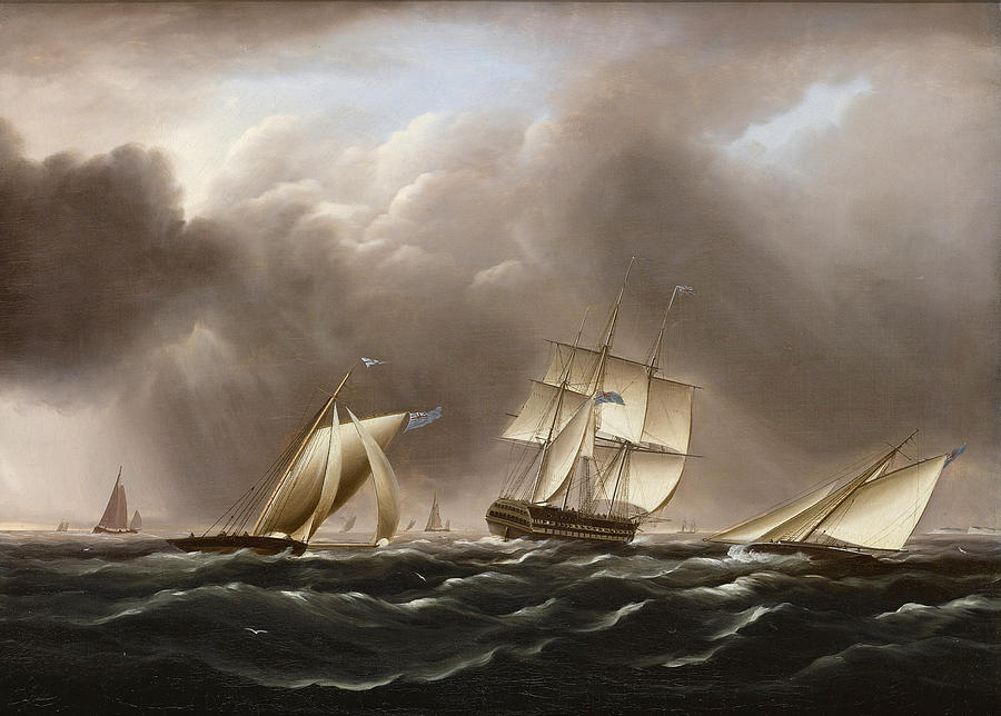 Approaching Squall Painting by James Edward Buttersworth