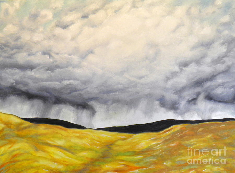 Approaching storm Painting by Ida Eriksen
