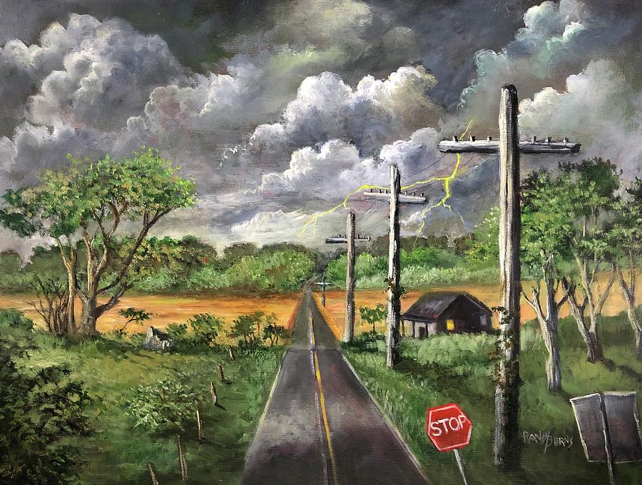 Approaching Storm Painting by Rand Burns