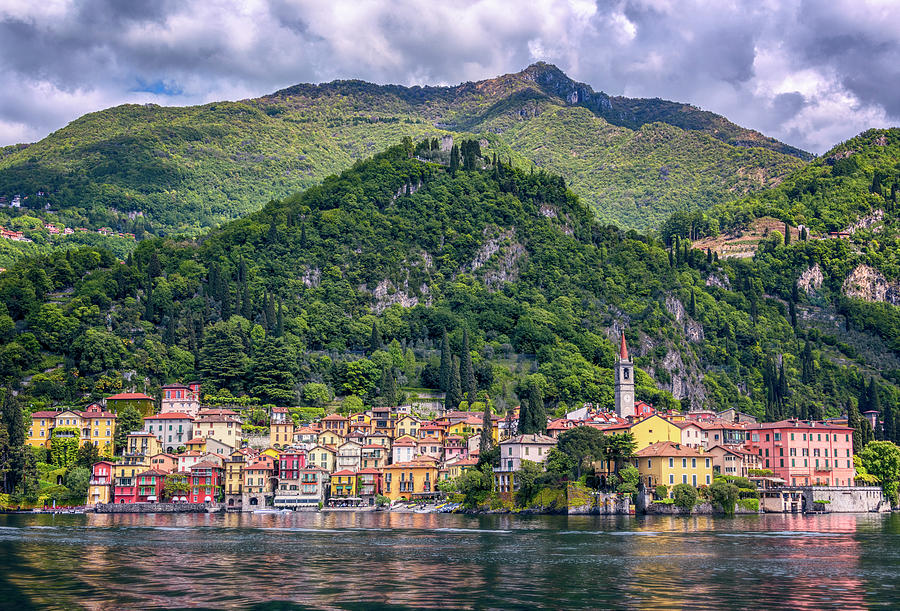 Approaching Varenna Italy Photograph by Joan Carroll