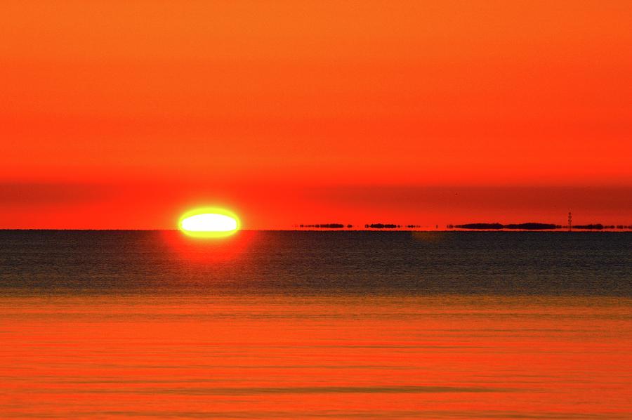 April 8-2017 Sunrising Over Lake Simcoe Two  Photograph by Lyle Crump