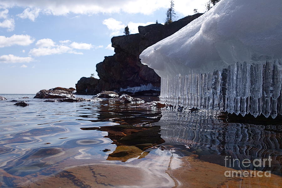 April Brings Superior Icicles Photograph by Sandra Updyke