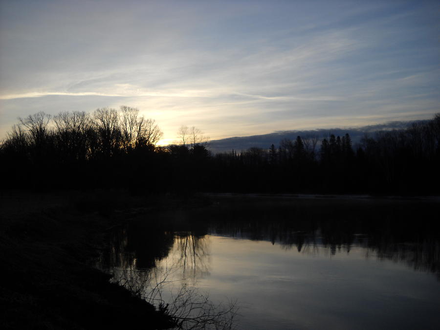April Dawn Reflection on Mississippi Photograph by Kent Lorentzen