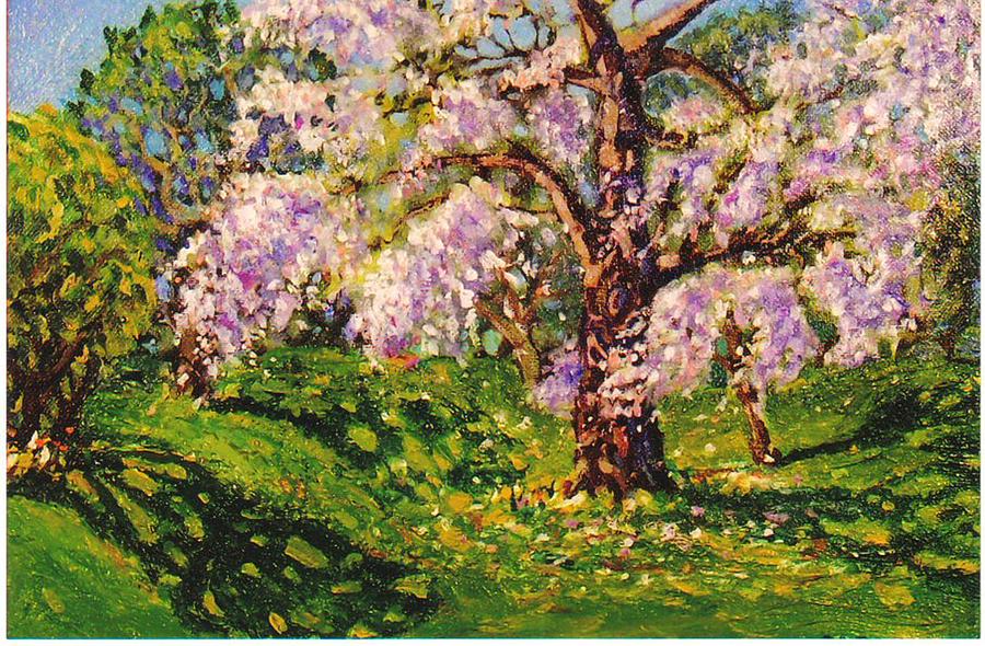 Scenic Painting - April Dream by Jonathan Carter Scenic Painting - April Dream by Jonathan Carter