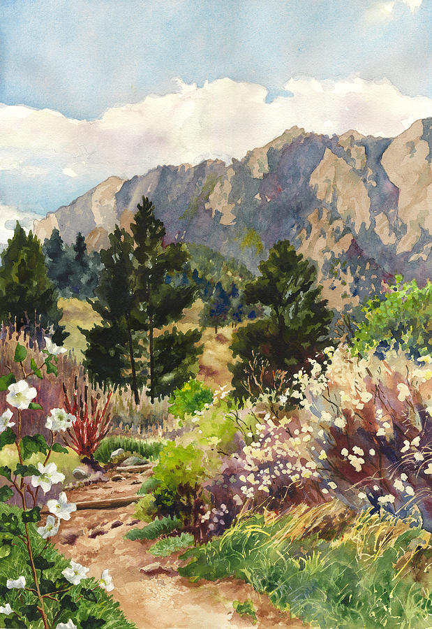 April Hike Painting by Anne Gifford