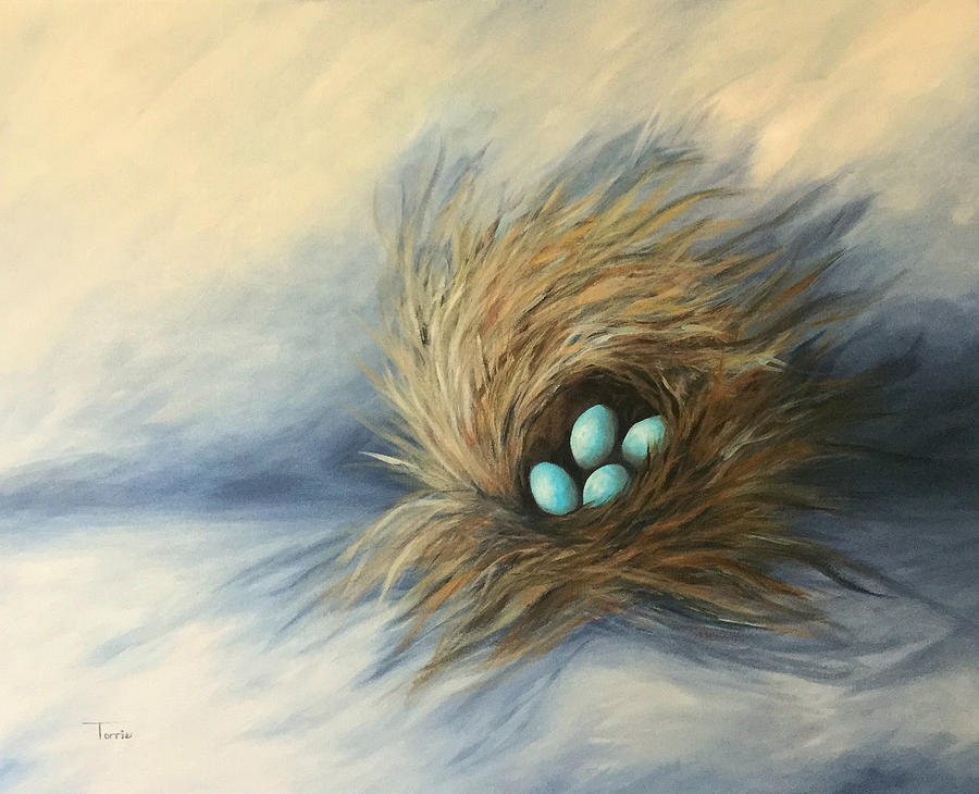 April Nest Painting by Torrie Smiley