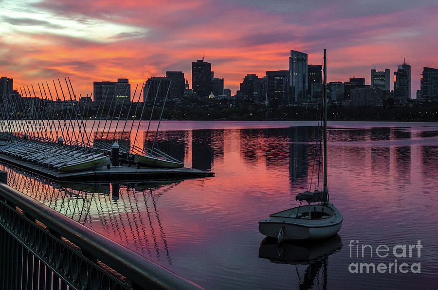 Boston Photograph - April Sunrise by Mike Ste Marie
