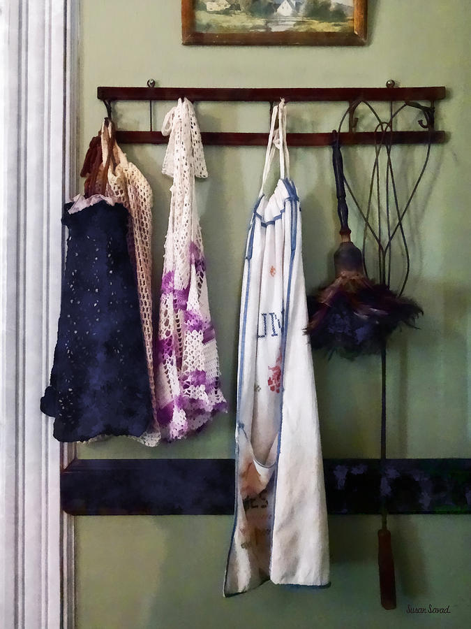 Aprons and Feather Duster Photograph by Susan Savad