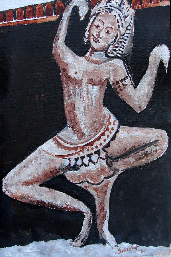 Apsara-2 Painting by Anand Swaroop Manchiraju