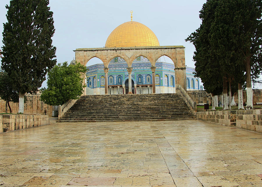 Aqsa Court Photograph by Munir Alawi