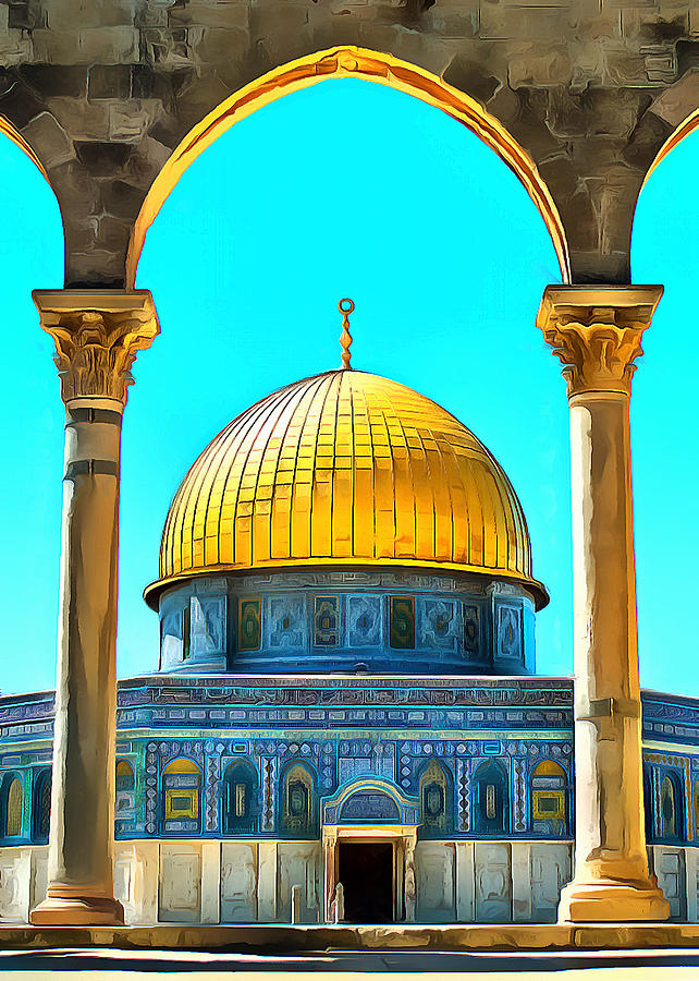 Aqsa Mosque Arches Photograph by Munir Alawi
