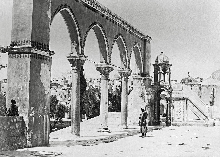 Aqsa Vintage Arches Photograph by Munir Alawi