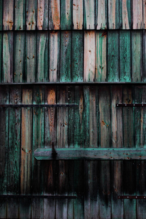 Aqua Barn Door Photograph by Jasper Connors