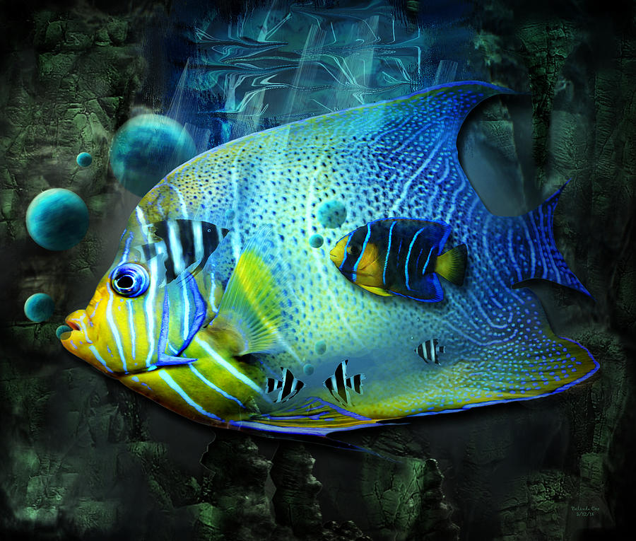 Aqua Fantasy Art World Digital Art by Artful Oasis