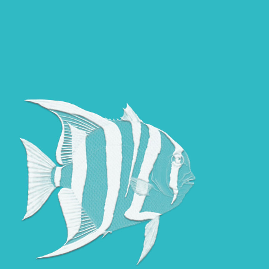 Aqua Fish  Digital Art by Bonnie Bruno