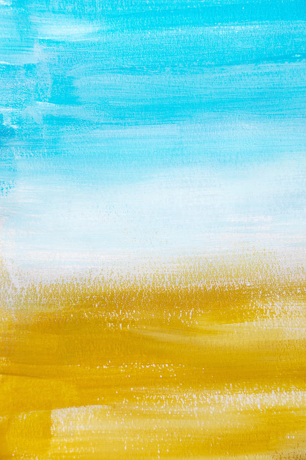 Ocean Breeze Abstract Painting Painting by Christina Rollo