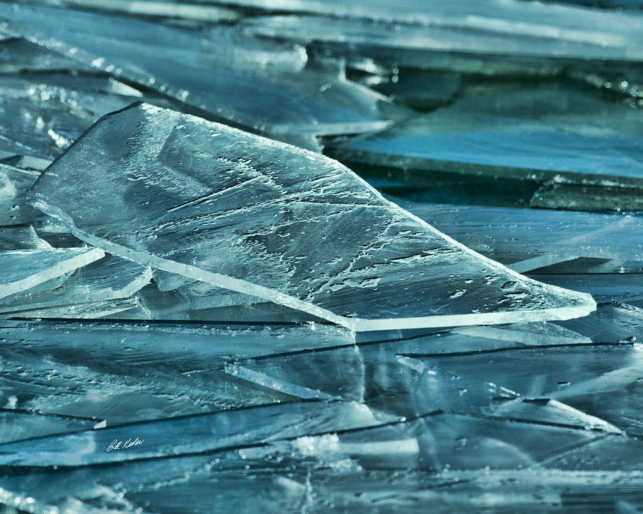 Aqua Ice Photograph by Bill Kesler