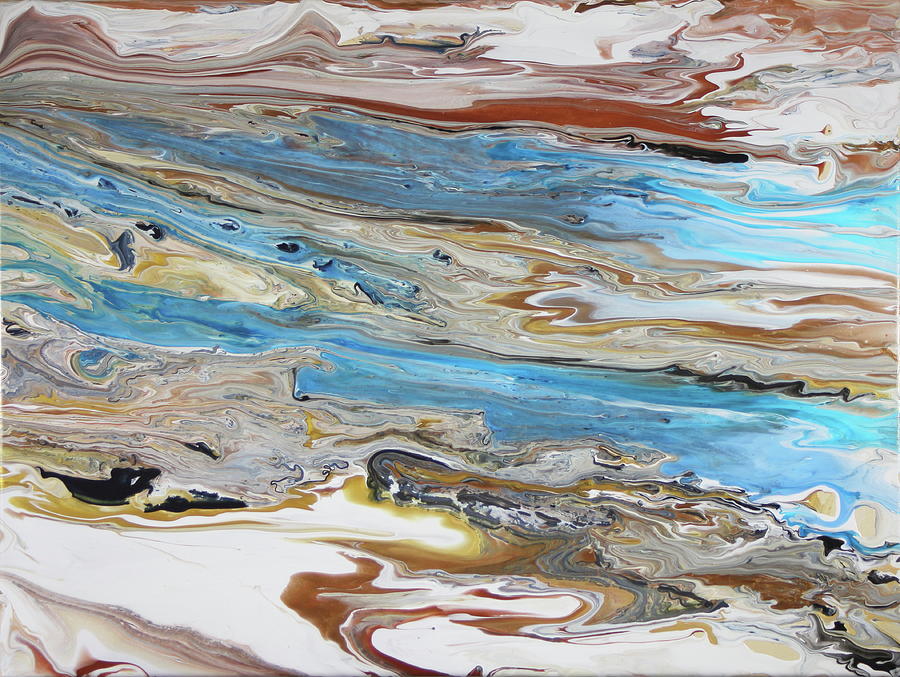 Aqua Painting by Madeleine Arnett