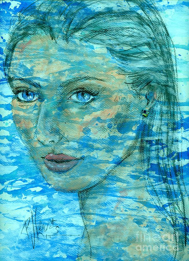 Aqua Painting by PJ Lewis