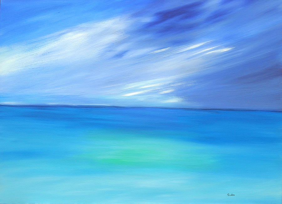 Aqua Pool Painting by Sula Chance - Fine Art America