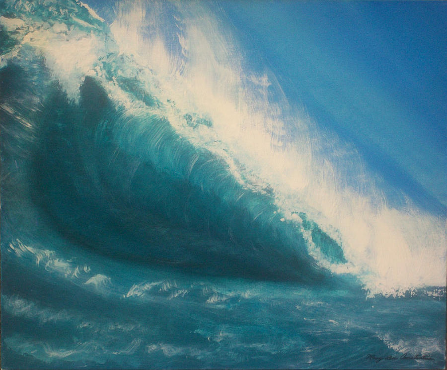 Aqua Power Painting By Mary Lou Constantine - Pixels