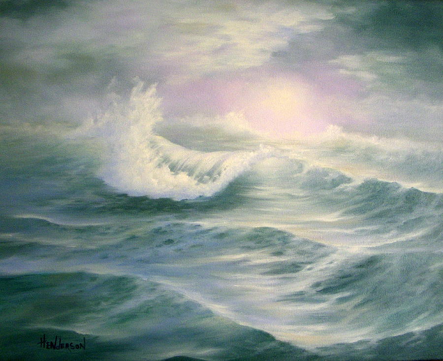Aquamarine Painting - Aqua Sea by Francine Henderson