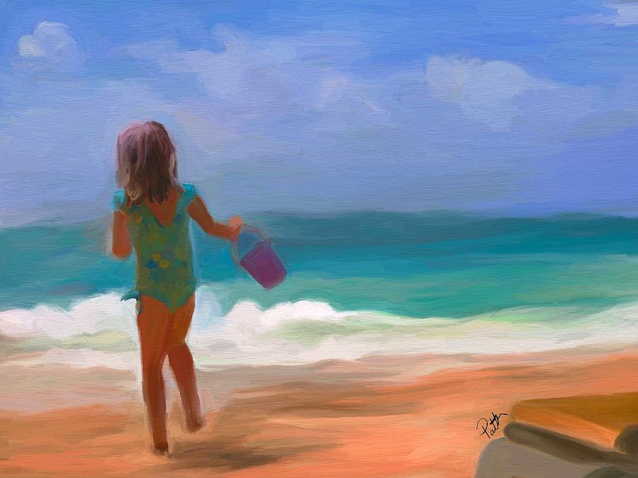 Beach Painting - Aqua Seas by Patti Siehien