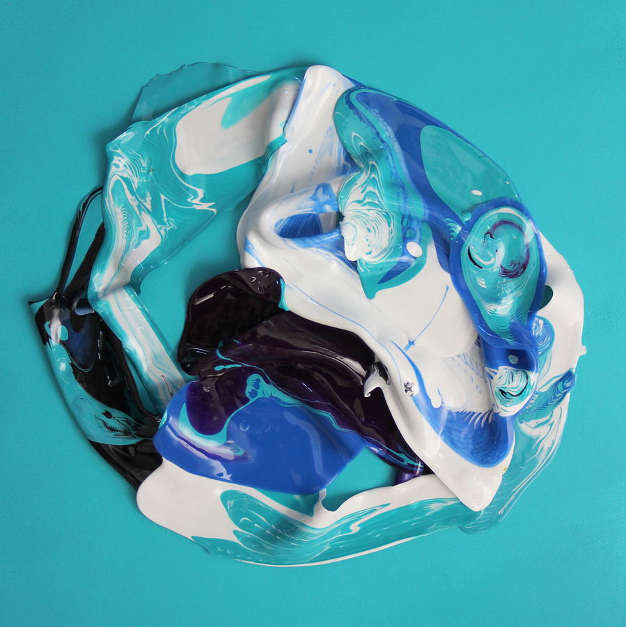 Aqua Singularity Painting by Madeleine Arnett