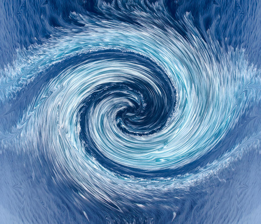 Aqua Swirl Photograph by Keith Armstrong