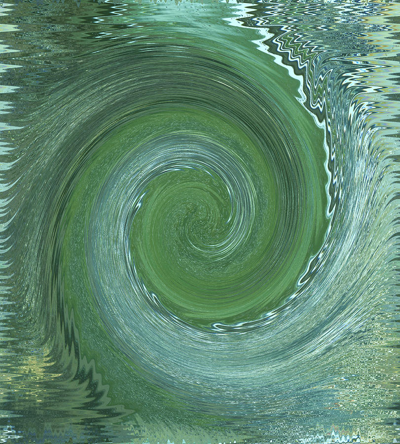 Aqua Swirl  Photograph by Linda Brody