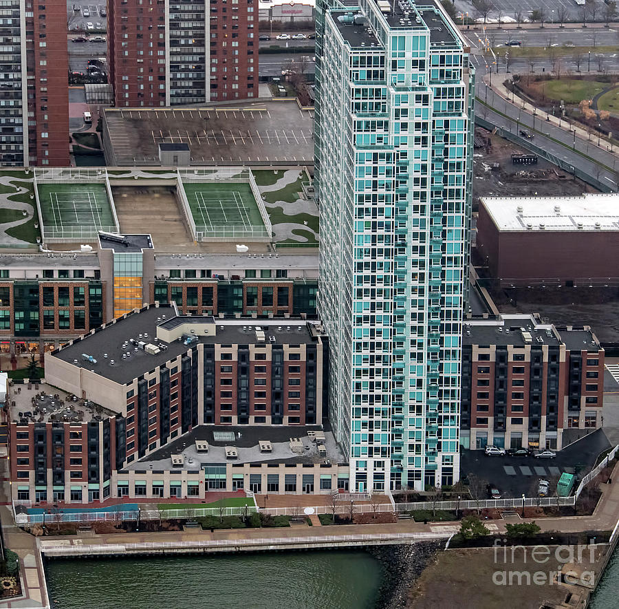 Aquablu Towers Apartments Aerial Photo Photograph by David Oppenheimer