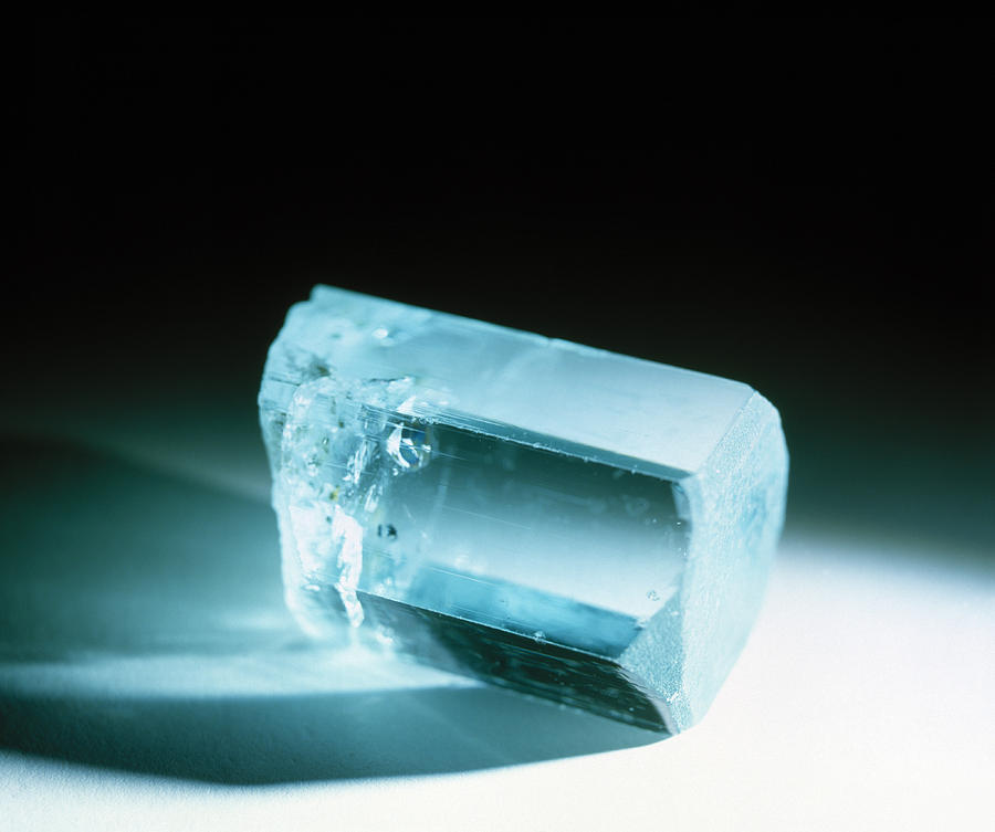 Aquamarine Crystal Photograph by Lawrence Lawry