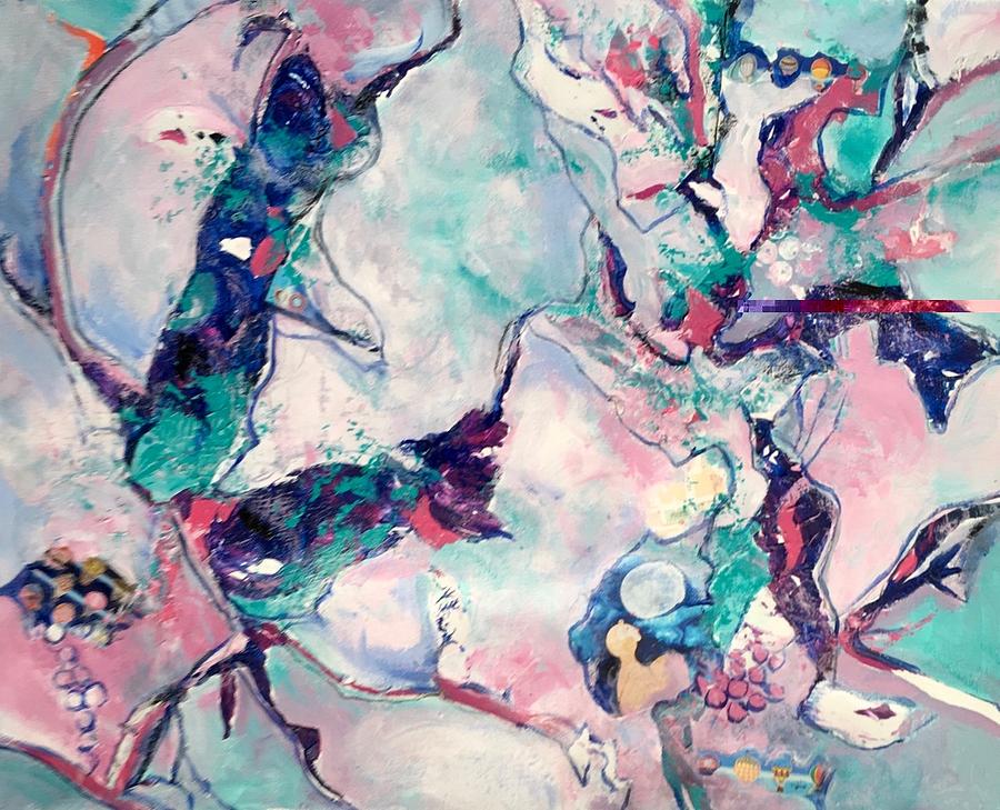 Aquamarine Painting by Myra Evans