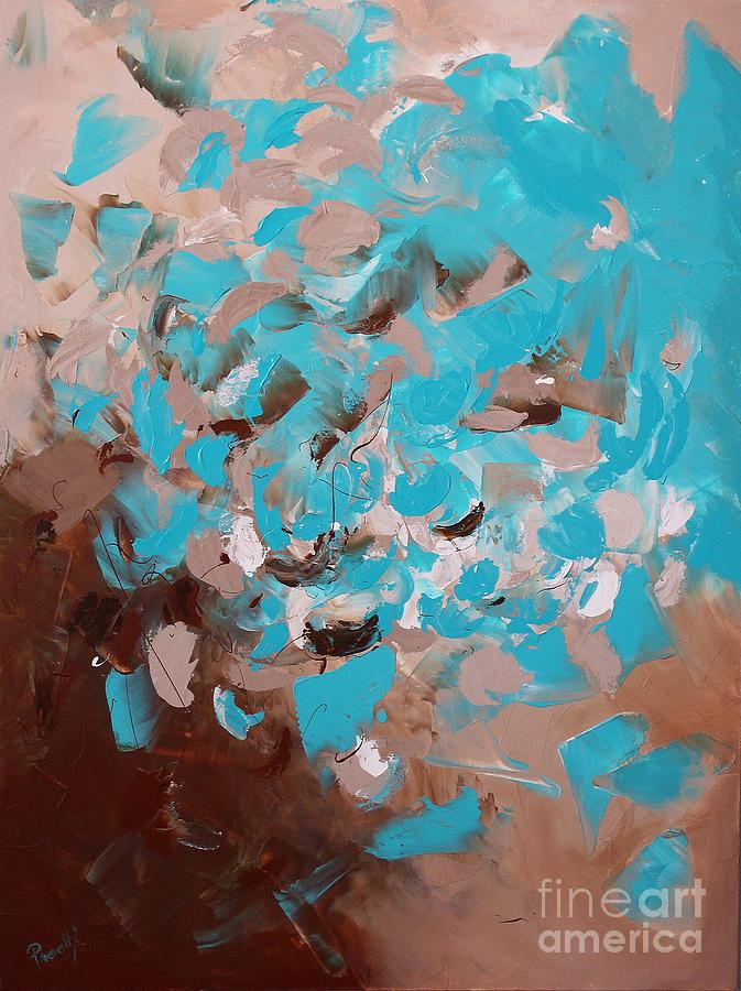 Aquamarine Painting by Preethi Mathialagan