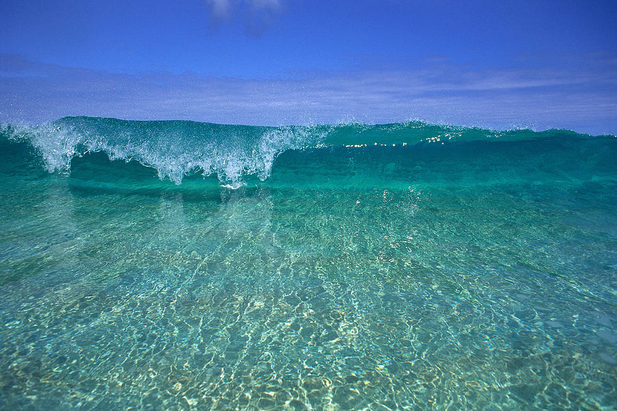 Aquamarine Wave Photograph by Ali ONeal - Printscapes - Pixels