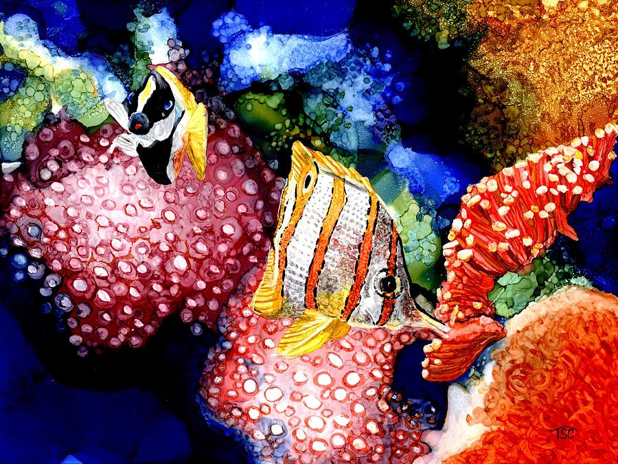 Aquarium Fish Painting by Tammy Crawford