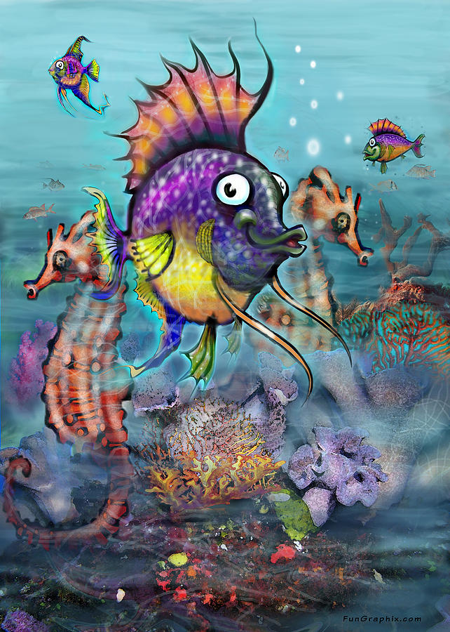 Aquarium Painting by Kevin Middleton