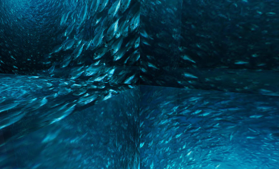 Abstract Digital Art - Aquarium by Thomas Smith
