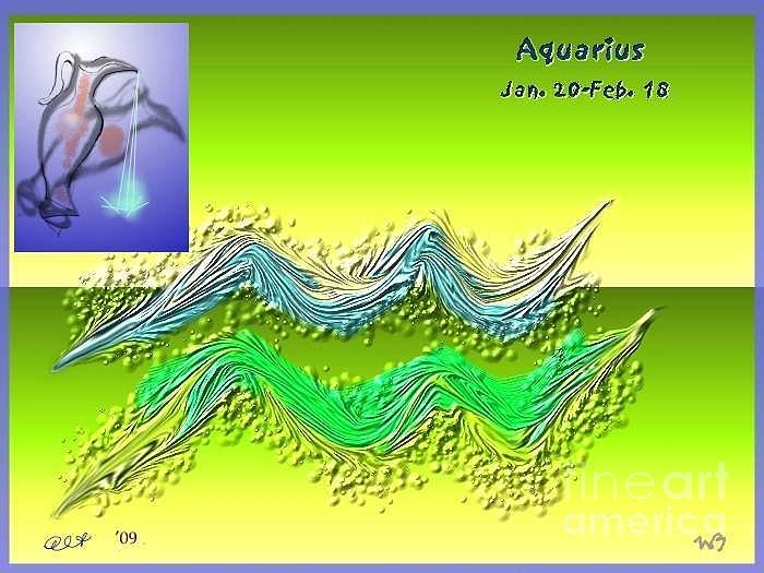 Aquarius by Alice Terrill and Will Baumol Digital Art by Alice Terrill