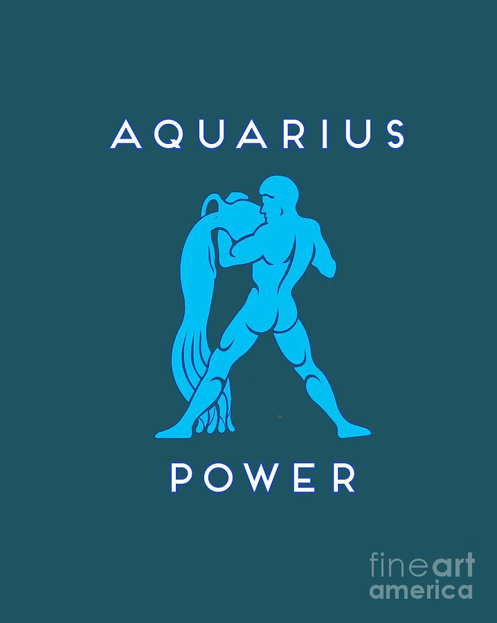 Aquarius Power Digital Art by Judy Hall-Folde