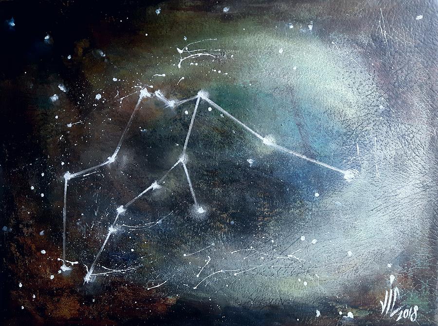 Aquarius.Aquarius Constellation. Aquarius art. Painting by Vali Irina Ciobanu