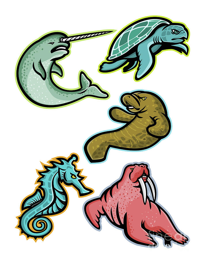 Seahorse Digital Art - Aquatic Animals and Marine Mammals Collection by Aloysius Patrimonio