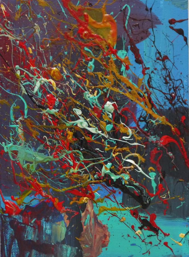 Abstract Painting - Aqueous Movement   by Jim Kieley