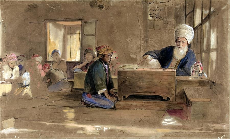 Arab School  Painting by Celestial Images