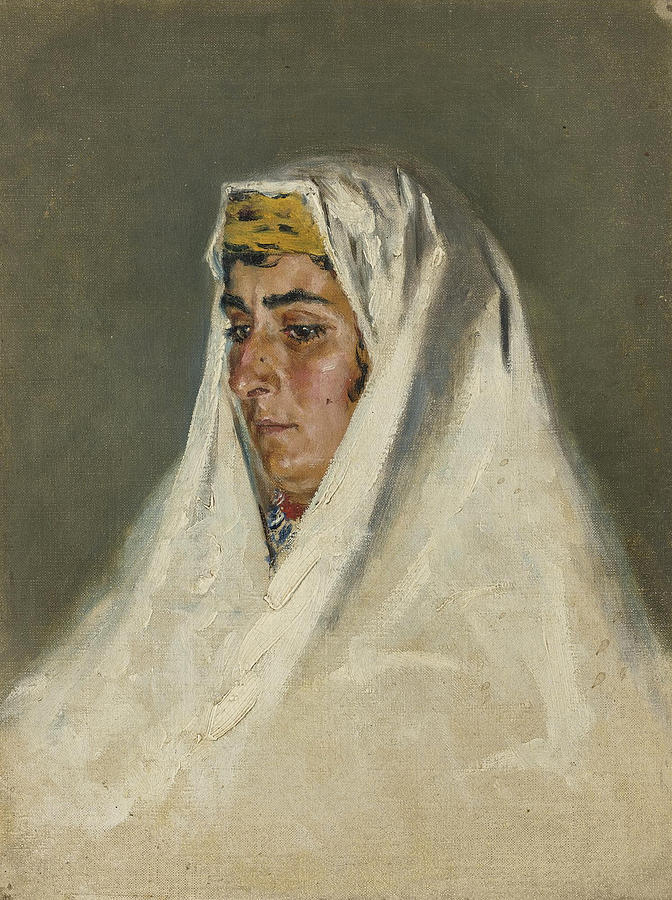 Arab Woman in Jerusalem Painting by Vasily Vereshchagin
